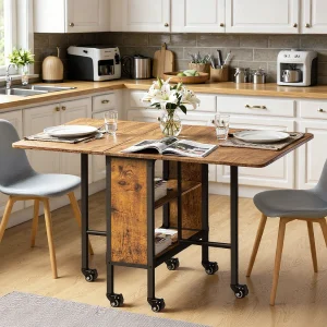 Bealife 3-in-1 Vouwbare Mobiele Eettafel Zwart 130×80×74cm Tweezijdig Vouwbaar Ruimtebesparend, Multifunctioneel Bealife 3-in-1 Vouwbare Mobiele Eettafel Zwart 130×80×74cm Tweezijdig Vouwbaar Ruimtebesparend, Multifunctioneel