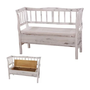 Bankzitting H207 Opbergvak Shabby look, wit, shabby Bankzitting H207 Opbergvak Shabby look, wit, shabby
