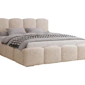 Bed bouclé 200×200 Zenna – opbergruimte, metalen lattenbodem – Beige (Lambi 6) Bed bouclé 200×200 Zenna – opbergruimte, metalen lattenbodem – Beige (Lambi 6)