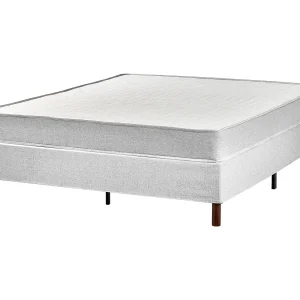 Bed zonder hoofdbord Stof COUNTESS 160 x 200 cm Lichtgrijs Bed zonder hoofdbord Stof COUNTESS 160 x 200 cm Lichtgrijs