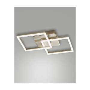 Plafonnier LED moderne BARD 39W Or Mat 3394-22-225 Fabas Luce Plafonnier LED moderne BARD 39W Or Mat 3394-22-225 Fabas Luce