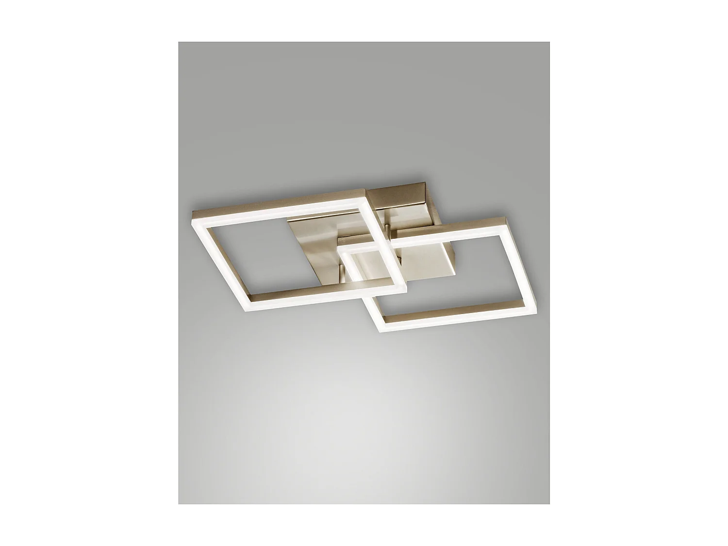 Plafonnier LED moderne BARD 39W Or Mat 3394-22-225 Fabas Luce
