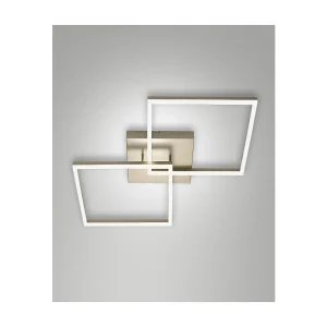 BARD plafonnier LED moderne 52W Or Mat 3394-65-225 Fabas Luce
