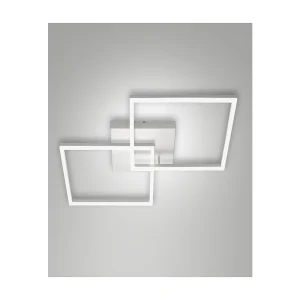 BARD plafonnier LED moderne 52W Blanc 3394-66-102 Fabas Luce