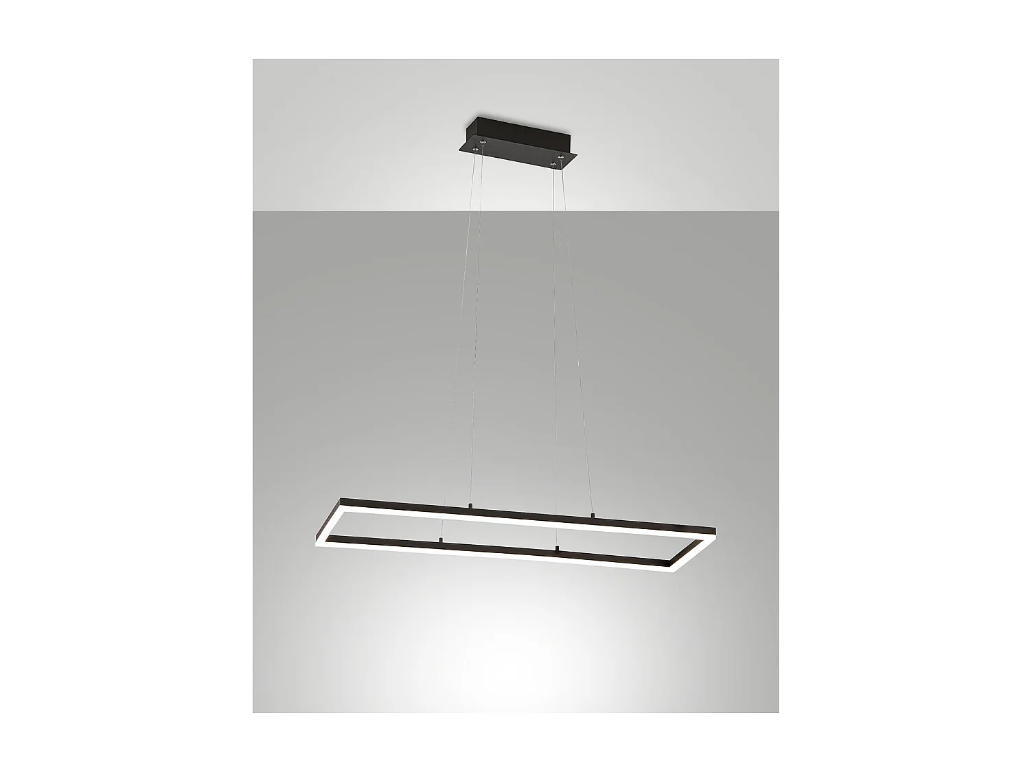 Plafonnier suspendu Bard LED 52W Noir 3394-45-101 Fabas Luce