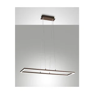 Plafonnier suspendu Bard LED 52W Corten 3394-45-361 Fabas Luce Plafonnier suspendu Bard LED 52W Corten 3394-45-361 Fabas Luce