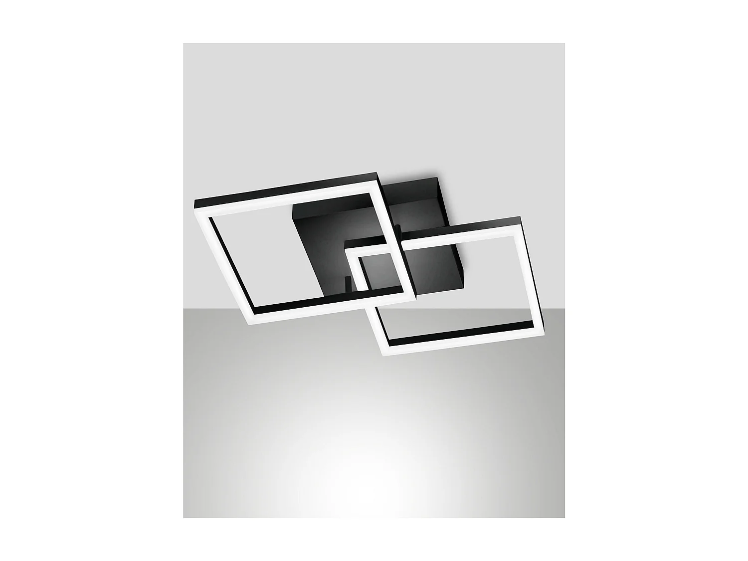 Plafonnier LED moderne BARD 39W Noir 3394-22-101 Fabas Luce