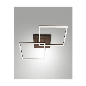 BARD plafonnier LED moderne 52W Corten 3394-65-361 Fabas Luce