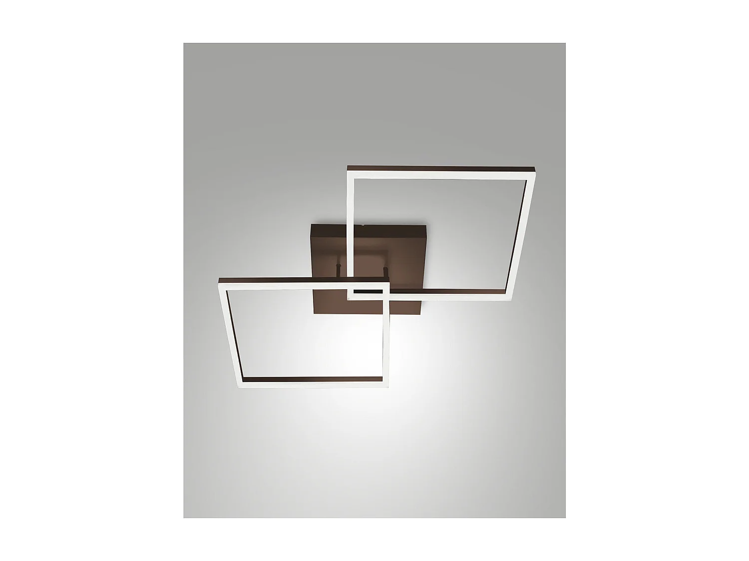 BARD plafonnier LED moderne 52W Corten 3394-65-361 Fabas Luce