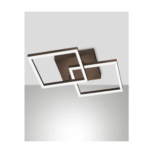 BARD plafonnier LED moderne 39W Corten 3394-22-361 Fabas Luce