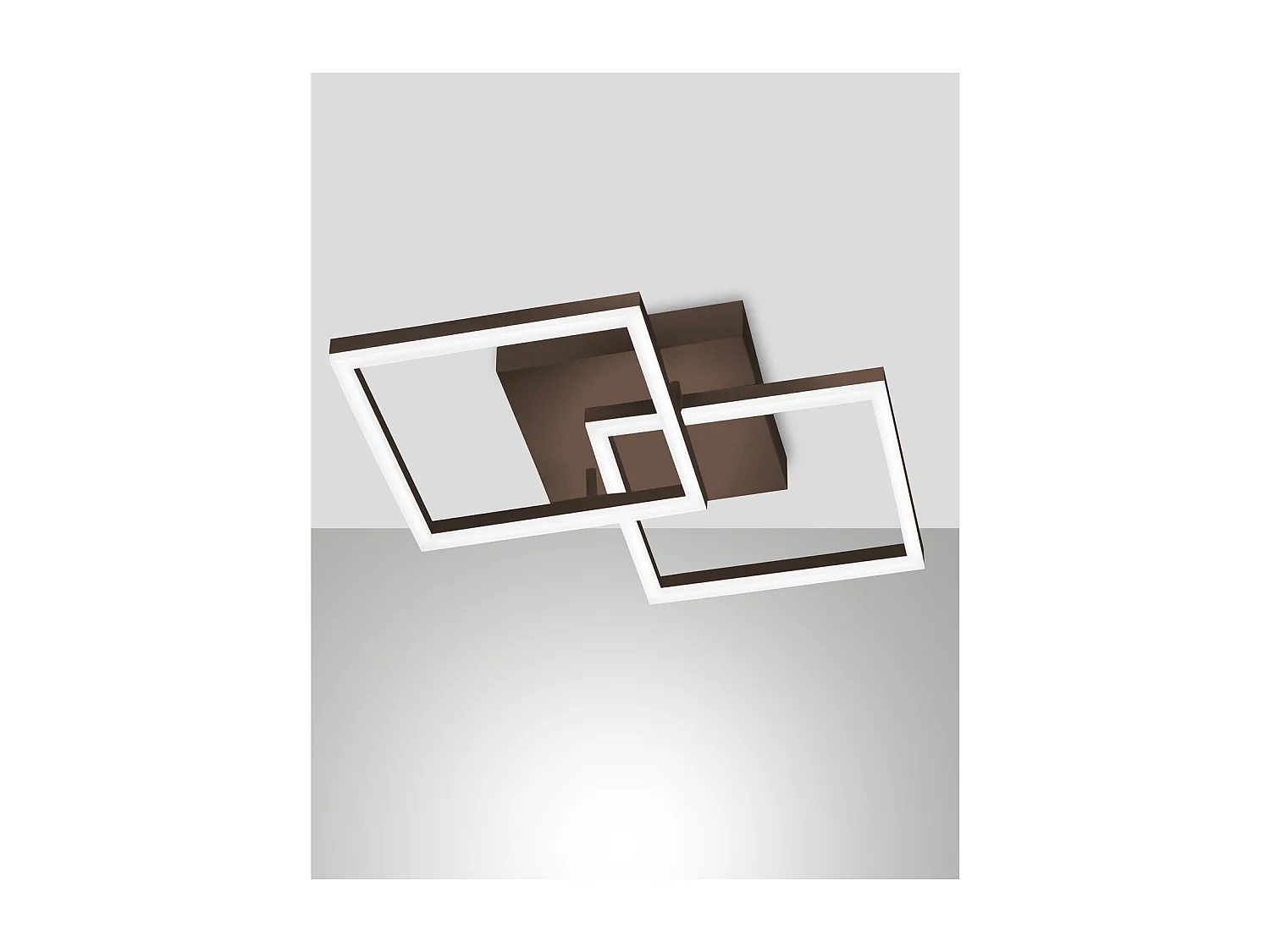 BARD plafonnier LED moderne 39W Corten 3394-22-361 Fabas Luce