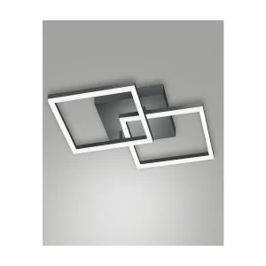 Plafonnier LED moderne BARD 39W Anthracite 3394-29-282 Fabas Luce