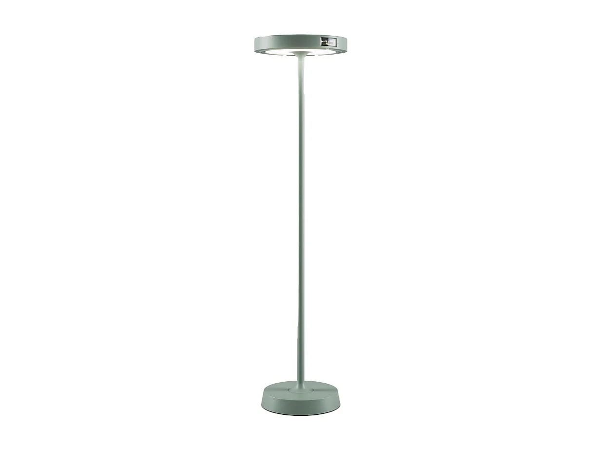 Barbell Solar RF – 65W oplaadbare LED-vloerlamp op zonne-energie – Buitenvloerlamp, 3 hoogtes 156-113-70 cm, Sage