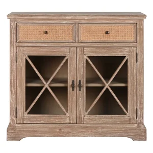 Bayur Ratan houten dressoir 100x45x90 Bayur Ratan houten dressoir 100x45x90