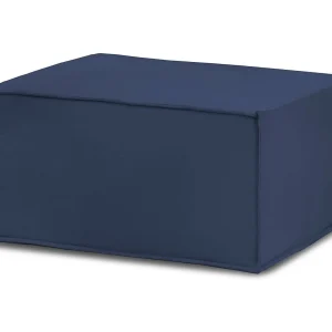 Talamo Italia Pouf Barbara 70x80x43h cm blauw, Afneembaar, Rechthoekig, Massief Houten Frame, Made in Italy Talamo Italia Pouf Barbara 70x80x43h cm blauw, Afneembaar, Rechthoekig, Massief Houten Frame, Made in Italy