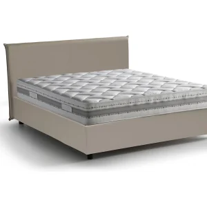 Talamo Italisch Tweepersoonsbed Bertilla Grijs Met Matras, Afneembaar Inclusief Opbergbox, Made in Italy Talamo Italisch Tweepersoonsbed Bertilla Grijs Met Matras, Afneembaar Inclusief Opbergbox, Made in Italy