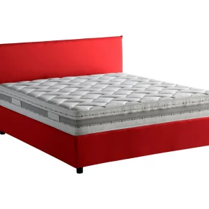 Talamo Italia Frans Bed Beata Rood Inclusief Verwijderbare Matras, Opslagruimte Made in Italy Talamo Italia Frans Bed Beata Rood Inclusief Verwijderbare Matras, Opslagruimte Made in Italy