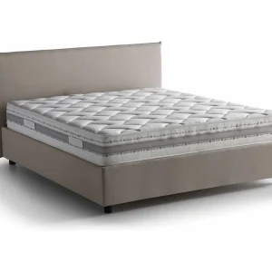 Talamo Italia Frans Bed Bernadette Grijs Taupe Inclusief Matras, Afneembare Bekleding, Opbergruimte Made in Italy Talamo Italia Frans Bed Bernadette Grijs Taupe Inclusief Matras, Afneembare Bekleding, Opbergruimte Made in Italy