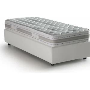 Talamo Italia Eenpersoonsbed Benedetta Wit Inclusief Matras, Afneembare Hoes, Opbergruimte Made in Italy Talamo Italia Eenpersoonsbed Benedetta Wit Inclusief Matras, Afneembare Hoes, Opbergruimte Made in Italy
