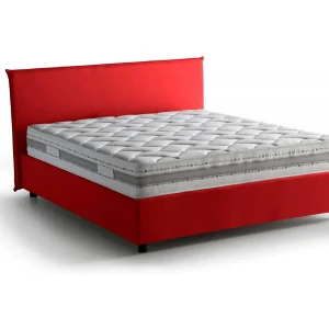 Talamo Italia Tweepersoonsbed Bibiana Rood Matras Inclusief, Afneembaar, Opbergvak Gemaakt in Italië Talamo Italia Tweepersoonsbed Bibiana Rood Matras Inclusief, Afneembaar, Opbergvak Gemaakt in Italië