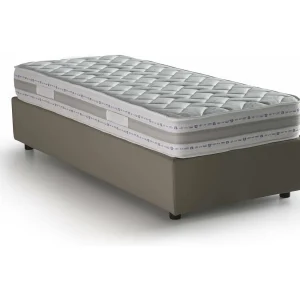 Talamo Italia Eenpersoonsbed Benedetta Grijs Taupe Inclusief Matras Afneembare Bekleding, Opslag Made in Italy Talamo Italia Eenpersoonsbed Benedetta Grijs Taupe Inclusief Matras Afneembare Bekleding, Opslag Made in Italy