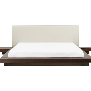 Bed hout donkerbruin 160 x 200 cm ZEN Bed hout donkerbruin 160 x 200 cm ZEN