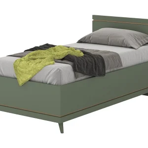 Bed met opbergruimte voor kinderen NOKI – 100×200 cm groen en hout – Scandinavische stijl Bed met opbergruimte voor kinderen NOKI – 100×200 cm groen en hout – Scandinavische stijl