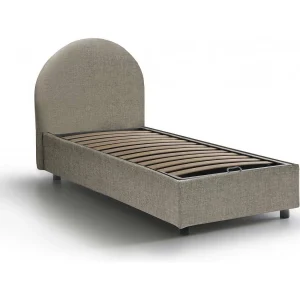 Talamo Italia Eenpersoonsbed Beatrice Grijs Taupe Afneembaar Met Opbergruimte, Matrasmaat 80×190 cm Made in Italy Talamo Italia Eenpersoonsbed Beatrice Grijs Taupe Afneembaar Met Opbergruimte, Matrasmaat 80×190 cm Made in Italy