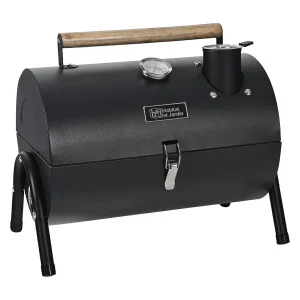 BBQ houtskool barbecue draagbare bbq "Captain" – 42 x 27 x 43 cm – Zwart BBQ houtskool barbecue draagbare bbq "Captain" – 42 x 27 x 43 cm – Zwart