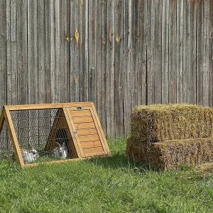 Biscotte" hok – 100 x 62 x 52 cm – Bruin