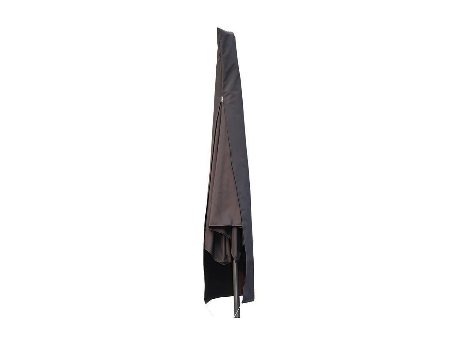 Beschermhoes voor parasol SOLENZARA BULLE 200x40x45cm - Donkergrijs, Waterafstotend, Glasvezelstang inbegrepen