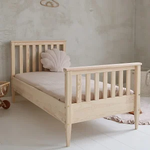 Bed 90×190 inclusief lattenbodem poten 19 cm Joséphine Bois Bed 90×190 inclusief lattenbodem poten 19 cm Joséphine Bois