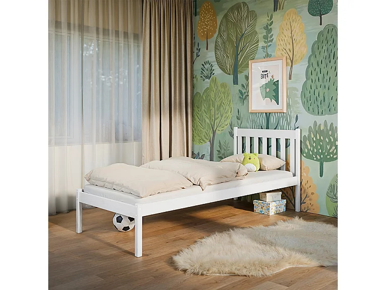 Bed 90x200 inclusief lattenbodem Marthe Wit
