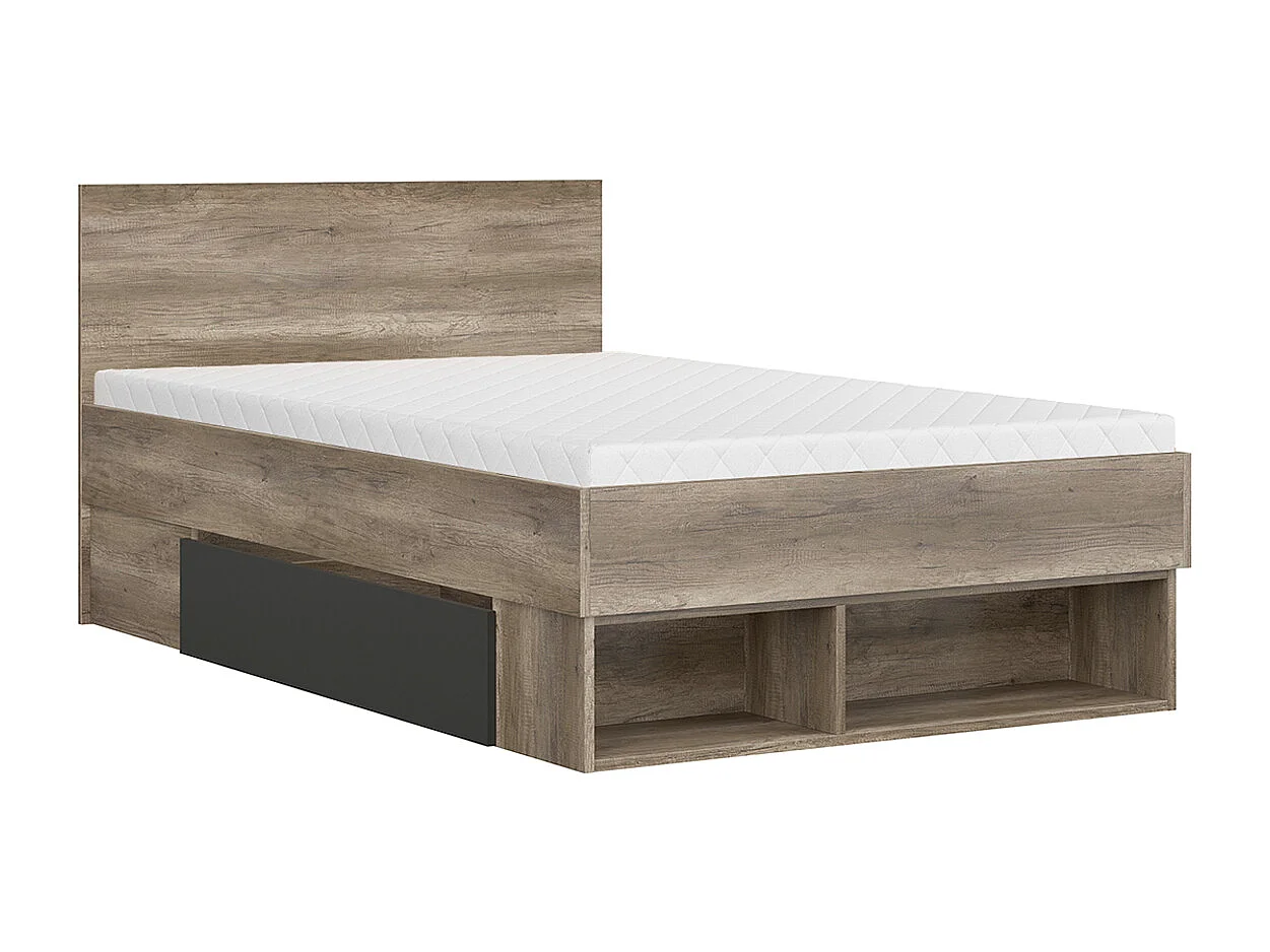 Bed 120x200 inclusief lattenbodem en laden Abel Bois