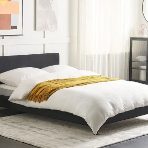 Bed Stof FITOU 140 x 200 cm Zwart Bed Stof FITOU 140 x 200 cm Zwart