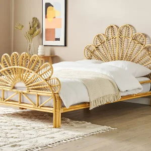 Bed rotan lichtbruin 140 x 200 cm FLORENTINE Bed rotan lichtbruin 140 x 200 cm FLORENTINE