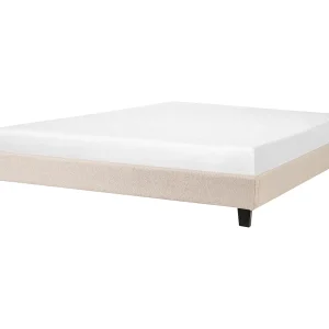 Bed stof beige 180 x 200 cm ROANNE Bed stof beige 180 x 200 cm ROANNE
