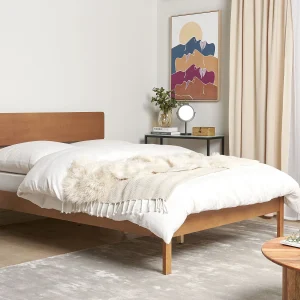 Bed Hout BOISSET 140 x 200 cm Donkerbruin Bed Hout BOISSET 140 x 200 cm Donkerbruin