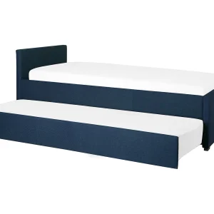 Bedbank stof marineblauw 80 x 200 cm MARMANDE Bedbank stof marineblauw 80 x 200 cm MARMANDE