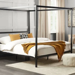 Hemelbed Metaal LESTARDS 180 x 200 cm Zwart Hemelbed Metaal LESTARDS 180 x 200 cm Zwart