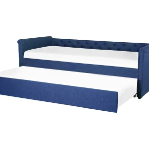 Bedbank stof marineblauw 80 x 200 LIBOURNE Bedbank stof marineblauw 80 x 200 LIBOURNE