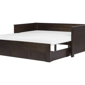 Bedbank hout donkerbruin 90 x 200 cm CAHORS Bedbank hout donkerbruin 90 x 200 cm CAHORS