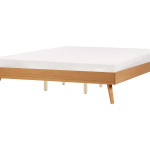 Bed zonder hoofdbord BERRIC 180 x 200 cm Natuurlijk essenhout