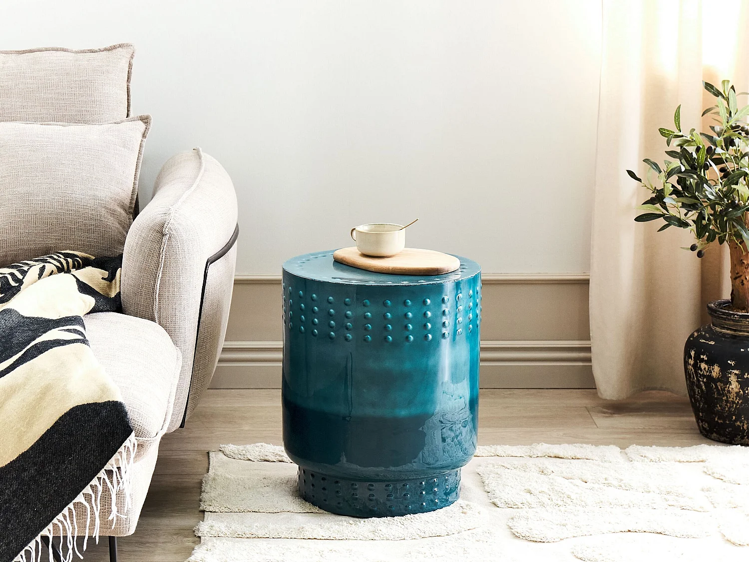 Bijzettafel ABRA Metaal Blauwgroen