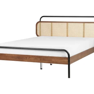 Bed hout donkerbruin 140 x 200 cm BOUSSICOURT Bed hout donkerbruin 140 x 200 cm BOUSSICOURT