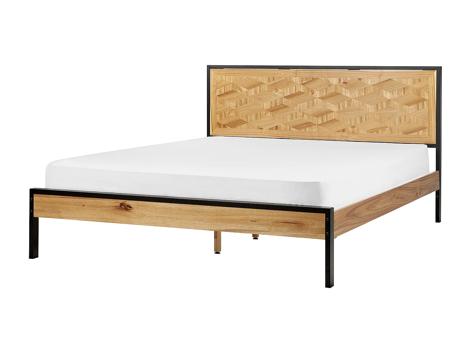 Bed hout lichtbruin 160 x 200 cm ERVILLERS