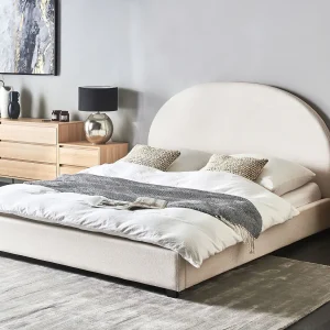 Bed Stof VAUCLUSE 160 x 200 cm Gebroken wit
