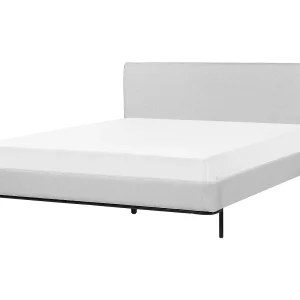 Bed stof lichtgrijs 160 x 200 cm CORIO Bed stof lichtgrijs 160 x 200 cm CORIO