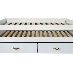Bed + 2 losse lades + matras wit 90x200cm Bed + 2 losse lades + matras wit 90x200cm