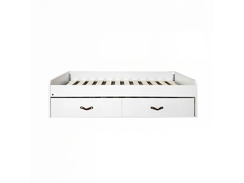 Bed + 2 losse lades wit 90x190cm